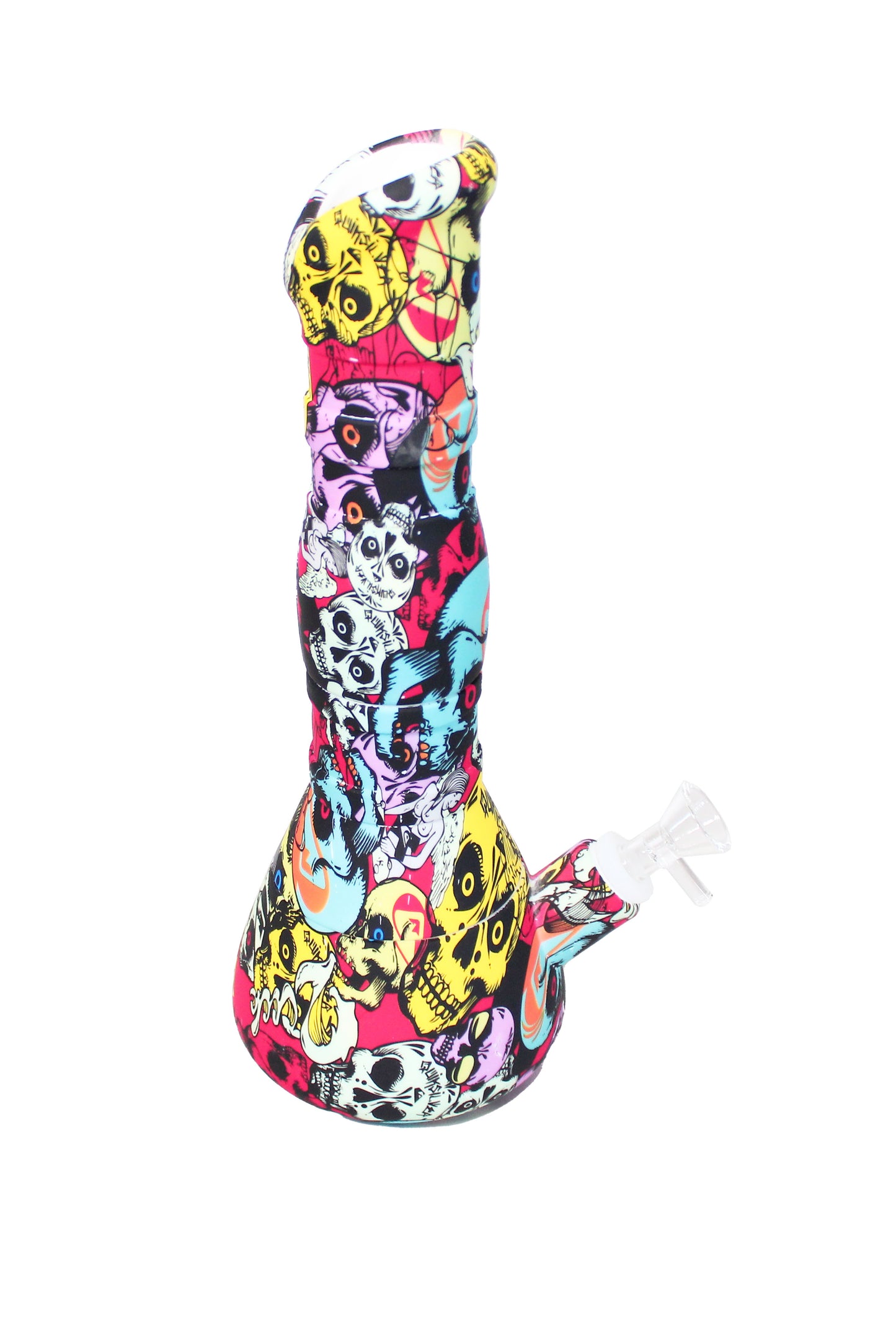 11.5in Printed Slanted Mouth Water Pipe