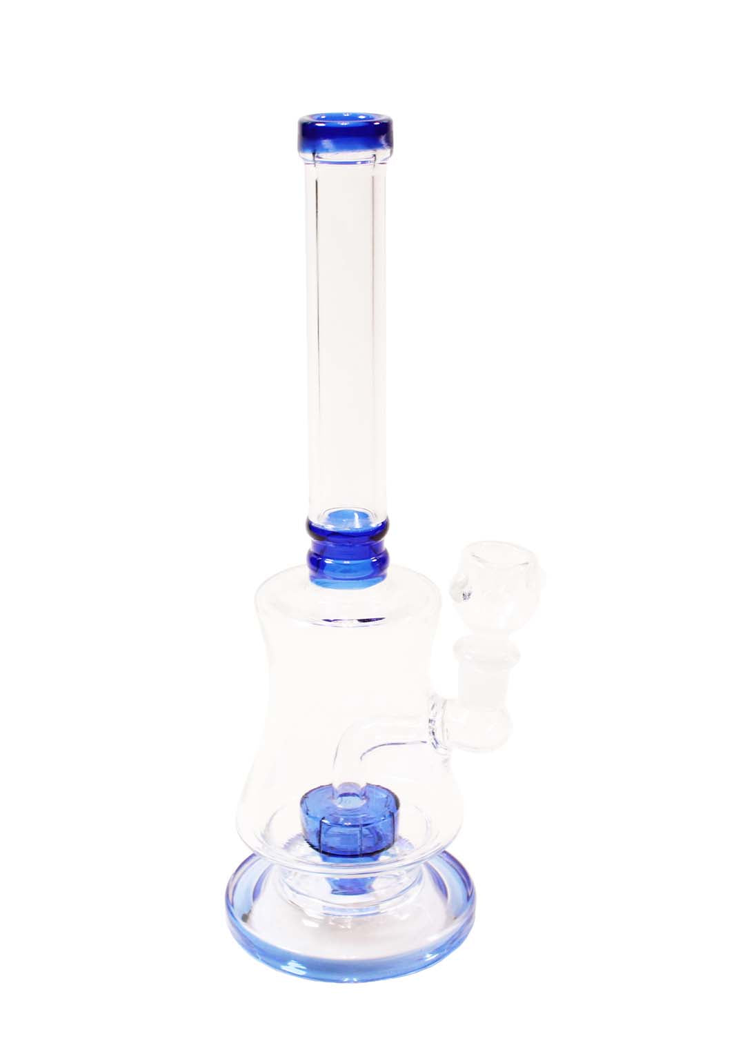 12in Color Trimmed Hourglass Body Water Pipe