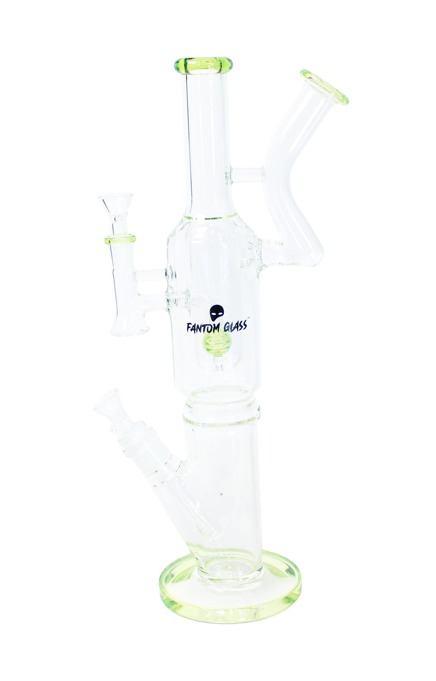 16in Deconstructed Glass Tree Rig Green