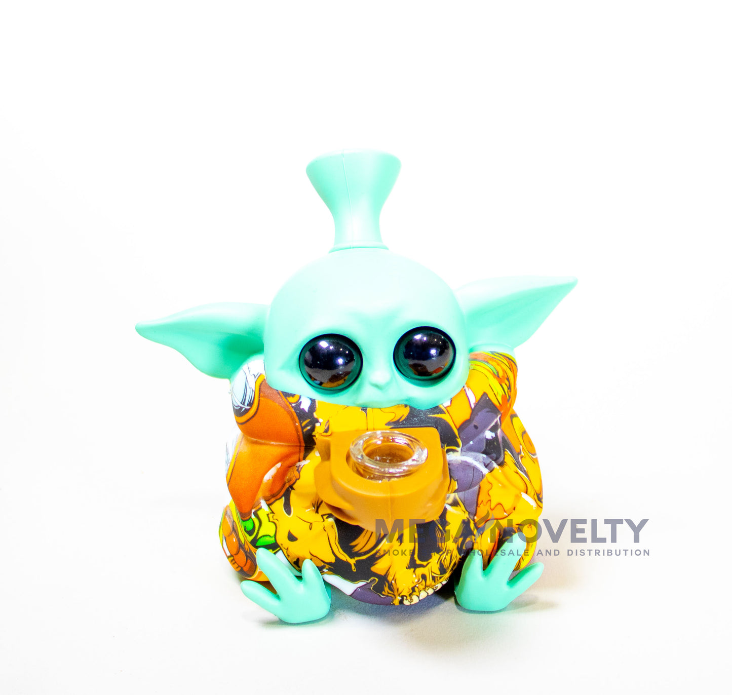 4in Silicone Baby Yoda Hand Pipe