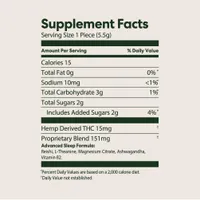 Sleepytime Advanced Gummies Supplement Facts