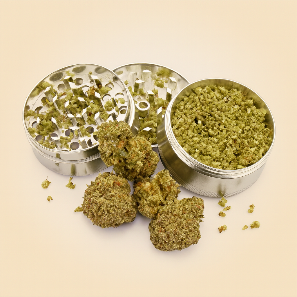 Tangie Cannabis Grinder Preparation